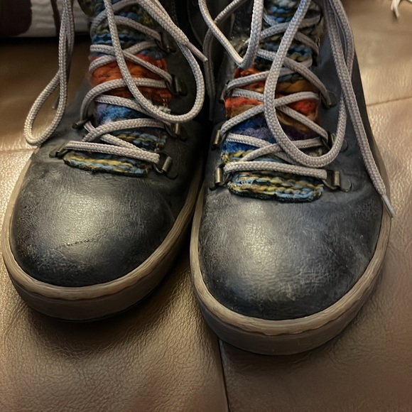 RIEKER Felicitas leather fleece lined booties boots - Picture 3 of 9